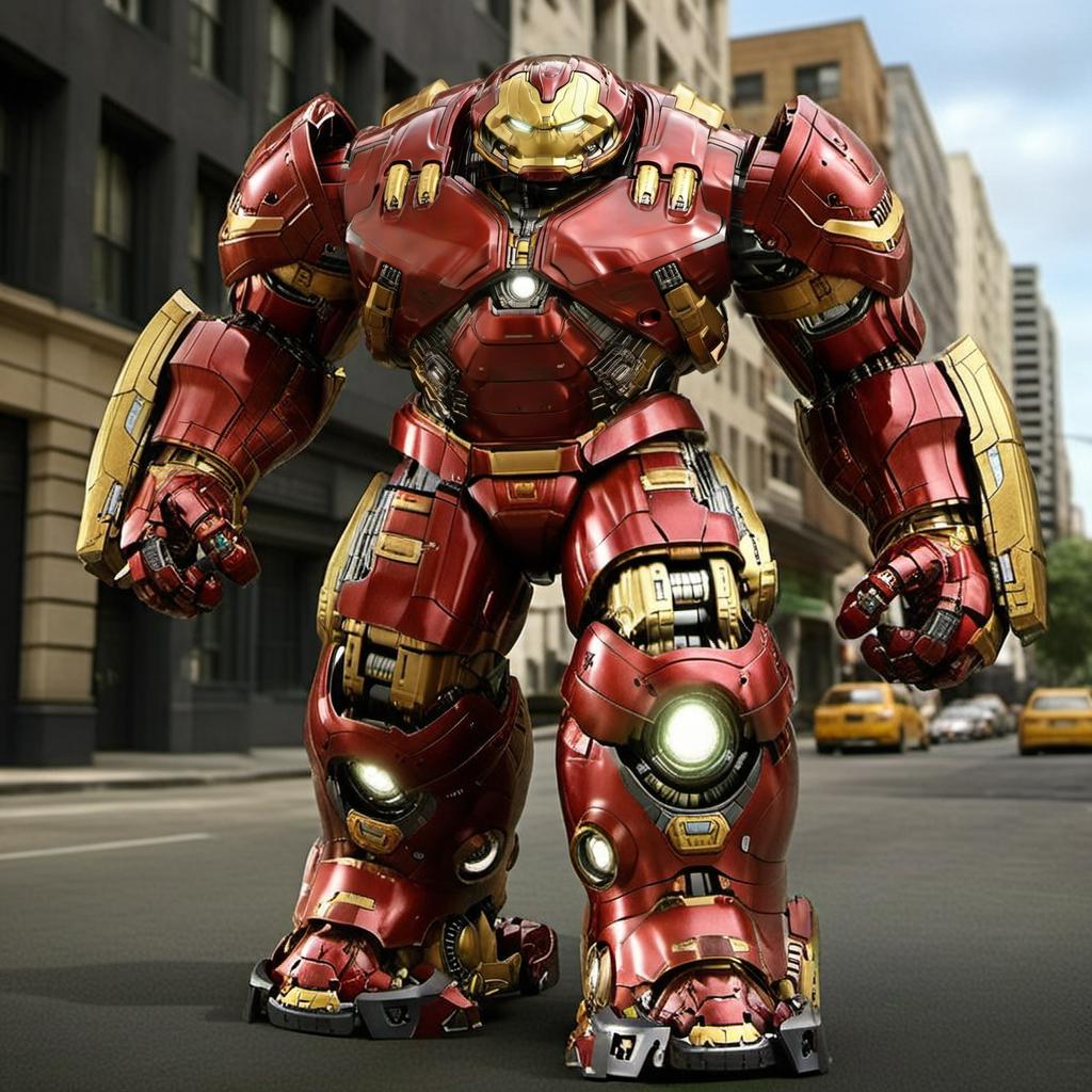 Piececool Marvel Genuine Iron Man Hulkbuster Armor 3d Metal Puzzle Assembly  Model Action Figures Decoration